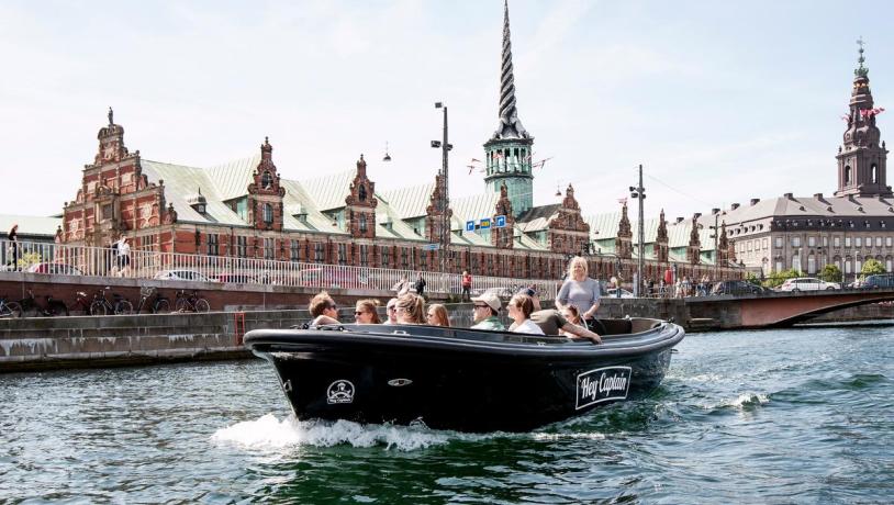 Boat in the canals of Copenhagen