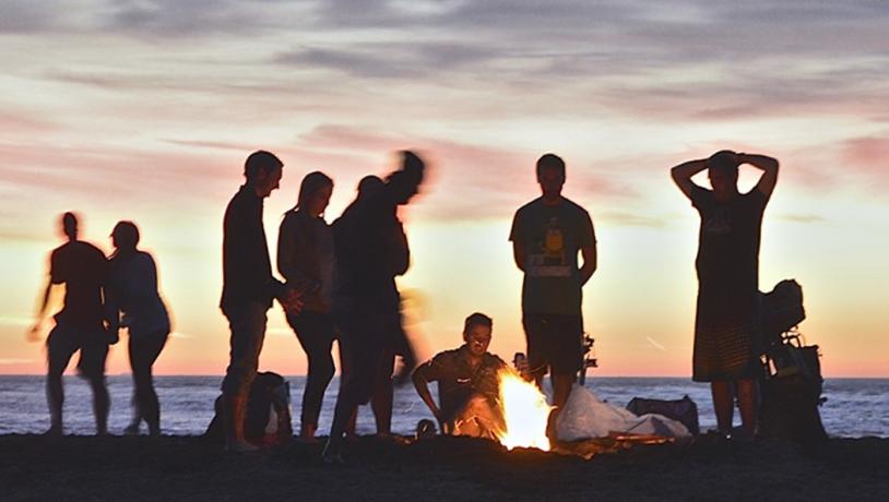 bonfire at the beach marienlyst seafront hotel elsinore copenhagen